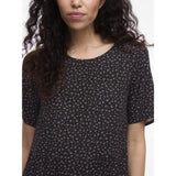 VILA VILA Damen Kleid VIABIA Dress Black SMALL FLOWERS