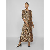 VILA VILA Damen Kleid VILEA Dress Black Leo