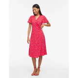 VILA VILA Damen Kleid VILOVIE Dress Hibiscus BIS
