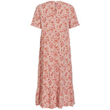 VILA VILA Damen Kleid VIPADDINA Dress Cloud Dancer RED FLOWERS