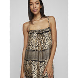 VILA VILA Damen Kleid VIRAMONE Restudsalg Feather Gray Graphic
