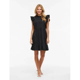 VILA VILA Damen Kleid VIRUFELLA Dress Black Beauty