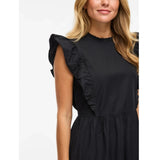 VILA VILA Damen Kleid VIRUFELLA Dress Black Beauty