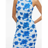 VILA VILA Damen Kleid VISAIL Dress Nantucket Breeze FLOWER EMBROIDERY