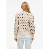 VILA VILA Damen Strick VIDOTTIE Blouse Birch NAVY BLAZER DOTS