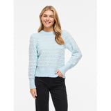 VILA VILA Damen Strick VIDOTTIE Blouse Nantucket Breeze WHITE DOTS