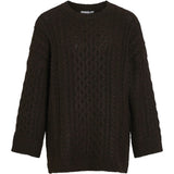 VILA VILA Damen Strick VIKAIA Restudsalg Coffee Bean