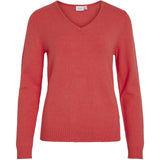 VILA VILA Damen Strick VIRIL Restudsalg Dubarry DARK MELANGE