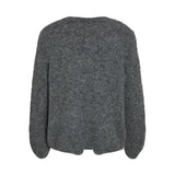 VILA VILA Damen Strickjacke VIBOWS Restudsalg Medium grey melange