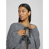 VILA VILA Damen Strickjacke VIBOWS Restudsalg Medium grey melange