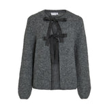 VILA VILA Damen Strickjacke VIBOWS Restudsalg Medium grey melange