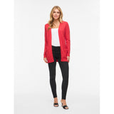 VILA VILA Damen Cardigan VIRIL Cardigan Hibiscus DARK MELANGE