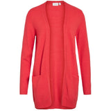 VILA VILA Damen Cardigan VIRIL Cardigan Hibiscus DARK MELANGE