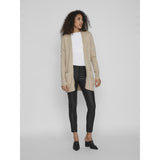 VILA VILA Damen Cardigan VIRIL Cardigan Natural MELANGE