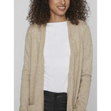 VILA VILA Damen Cardigan VIRIL Cardigan Natural MELANGE