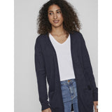 VILA VILA Damen Cardigan VIRIL Cardigan Total eclipse melange
