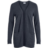 VILA VILA Damen Cardigan VIRIL Cardigan Total eclipse melange