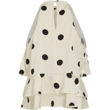 VILA VILA Damen Top VICLAIRE Top Birch BLACK DOTS