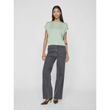VILA VILA Damen Top VIELLETTE Top Silt Green