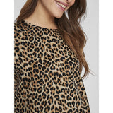 VILA VILA Damen Top VIELLETTE Top Caramel Café LEO