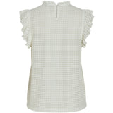 VILA VILA Damen Top VINETE Top Cloud Dancer