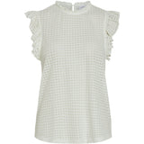 VILA VILA Damen Top VINETE Top Cloud Dancer