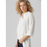 Vero Moda Vero Moda Damen Hemdkleid VmNatali Shirt Snow white