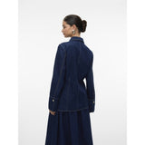 Vero Moda Vero Moda Damen-Überschicht VMNIKKA Shirt Dark Blue Denim