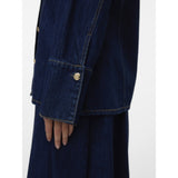 Vero Moda Vero Moda Damen-Überschicht VMNIKKA Shirt Dark Blue Denim