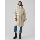 Vero Moda Vero Moda Damen Oversize Jacke VMELANOR Restudsalg Oatmeal