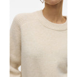 Vero Moda Vero Moda Damen Pullover VMBANG Pullover Birch Detail MELANGE