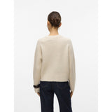 Vero Moda Vero Moda Damen Pullover VMBANG Pullover Birch Detail MELANGE