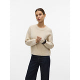 Vero Moda Vero Moda Damen Pullover VMBANG Pullover Birch Detail MELANGE