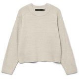 Vero Moda Vero Moda Damen Pullover VMBANG Pullover Birch Detail MELANGE