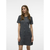 Vero Moda Vero Moda Damen Strickkleid VMJOHANNA Dress Medium grey melange