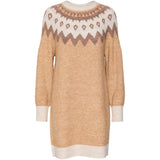 Vero Moda Vero Moda Damen Strickkleid VMSIMONENEW Restudsalg Tan W. BIRCH + AZTEC