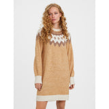 Vero Moda Vero Moda Damen Strickkleid VMSIMONENEW Restudsalg Tan W. BIRCH + AZTEC
