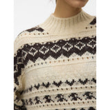 Vero Moda Vero Moda Damen Strickpullover VMAMPLE Knit Birch chocolate torte