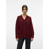 Vero Moda Vero Moda Damen Pullover VMBANG Knit Syrah