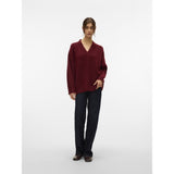 Vero Moda Vero Moda Damen Pullover VMBANG Knit Syrah