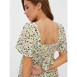 Vero Moda Vero Moda Damen kleid VMOLEA Restudsalg Lemon Meringue Olea