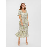 Vero Moda Vero Moda Damen kleid VMOLEA Restudsalg Lemon Meringue Olea