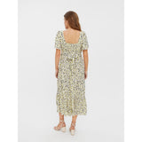 Vero Moda Vero Moda Damen kleid VMOLEA Restudsalg Lemon Meringue Olea