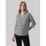 Vero Moda Vero Moda Damen Hemd VMBUMPY Restudsalg Snow White India ink