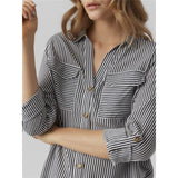 Vero Moda Vero Moda Damen Hemd VMBUMPY Restudsalg Snow White India ink