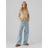 Vero Moda Vero Moda Damen Bluse VMHAPPINESS Restudsalg Irish Cream W. BIRCH