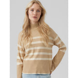 Vero Moda Vero Moda Damen Bluse VMHAPPINESS Restudsalg Irish Cream W. BIRCH