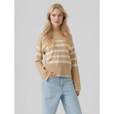 Vero Moda Vero Moda Damen Bluse VMHAPPINESS Restudsalg Irish Cream W. BIRCH