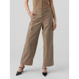 Vero Moda Vero Moda Damenhose Cargo Pants VMRILEY Restudsalg Desert Taupe
