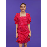 Vero Moda Vero Moda Damenkleid VMALASKA Restudsalg Flame Scarlet FLOWERS